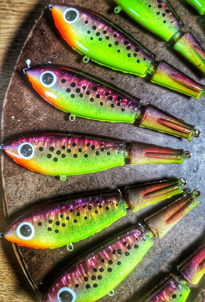 Broken Back Corky - Pearl Chartreuse – Steve's Lures