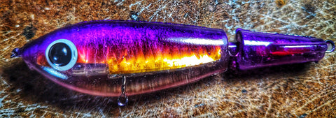 Broken Back Corky - Purple and Gold