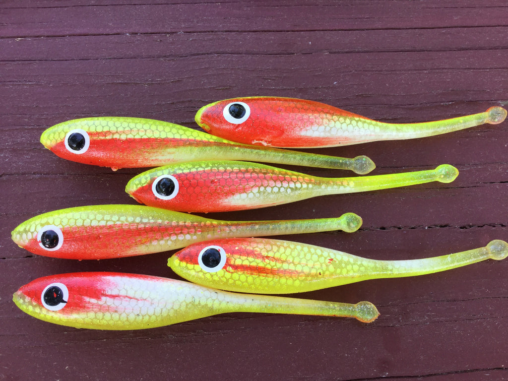 blood red light fishing lure Soft Super Devil